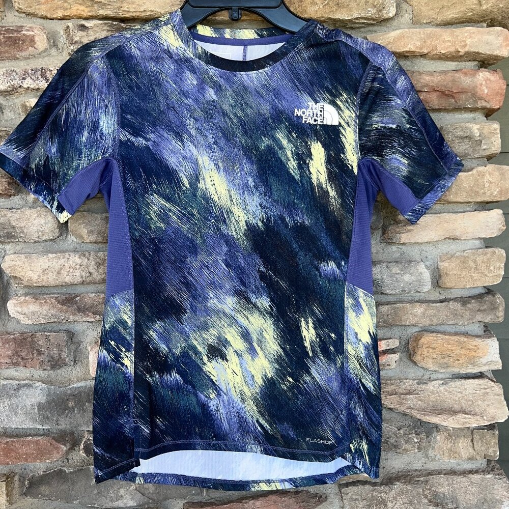 The North Face Women's Sunriser Top XS S M Cave Blue Short Sleeve NWT